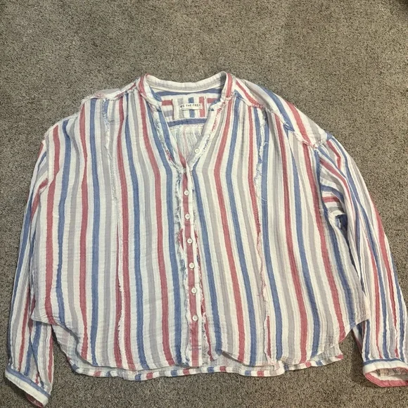 We The Free Valley Valley Double Cloth Stripped Shirt - Picture 4 of 8